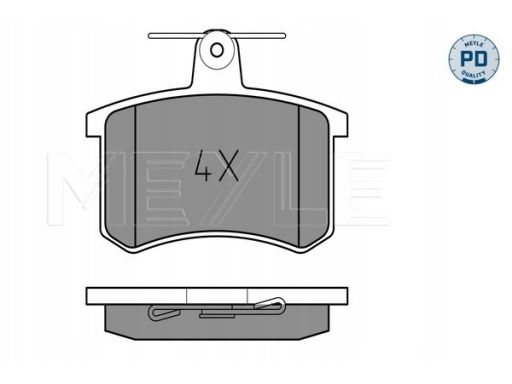 025 211 4416/Pd Klocek Hamulcowy Kpl. Tył (Z Podkładką Wytłumiającą),