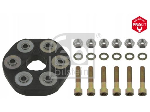 Fe03909 Przegub Elastyczny Wału Napędowego Tył (Śr. Zew. 129Mm, Śruby)