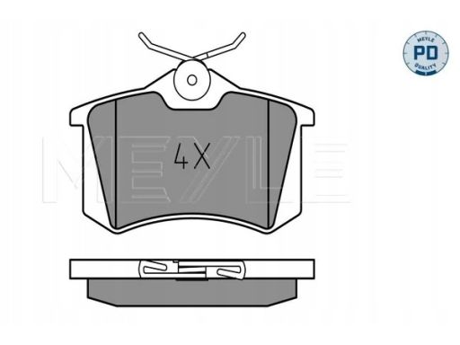 025 209 6115/Pd Klocek Hamulcowy Kpl. Tył , Pasuje Do: Nissan Micra Ii