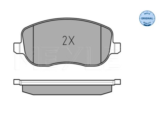 025 202 6119/W Klocek Hamulcowy Kpl. Przód (Z Podkładką Wytłumiającą),