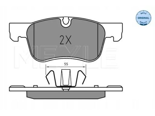 025 258 3617 Klocek Hamulcowy Kpl. Przód , Pasuje Do: Citroen Berlingo