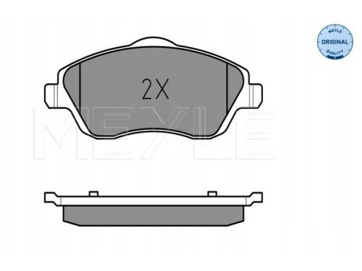 025 232 2517 Klocek Hamulcowy Kpl. Przód , Pasuje Do: Opel Combo Tour,