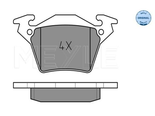 025 230 2017 Klocek Hamulcowy Kpl. Tył , Pasuje Do: Mercedes V (638/2)