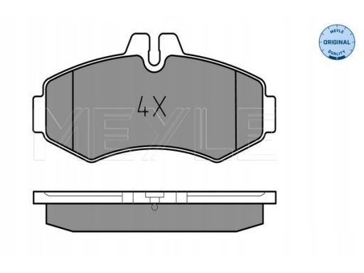 025 230 2220 Klocek Hamulcowy Kpl. Przód , Pasuje Do: Mercedes V (638/