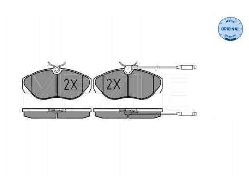 025 217 9719/W Klocek Hamulcowy Kpl. Przód , Pasuje Do: Citroen Jumper