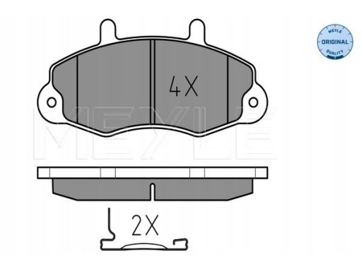 025 214 7018 Klocek Hamulcowy Kpl. Przód , Pasuje Do: Ford Transit,