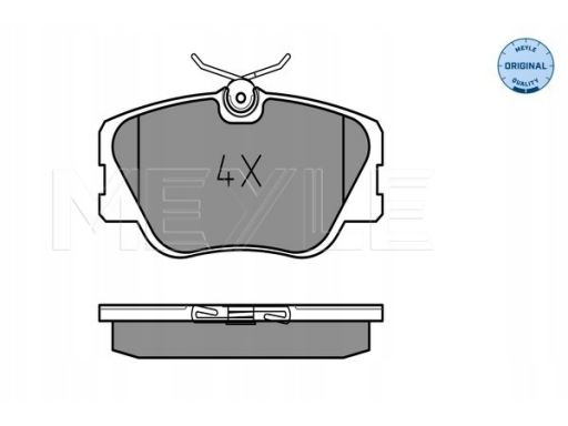 025 209 4119 Klocek Hamulcowy Kpl. Przód , Pasuje Do: Mercedes 124 (C1