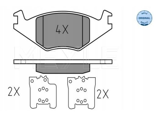 025 208 8917 Klocek Hamulcowy Kpl. Przód , Pasuje Do: Seat Cordoba,