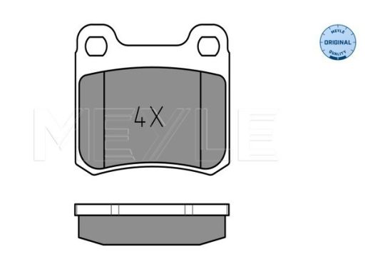 025 206 8713 Klocek Hamulcowy Kpl. Tył , Pasuje Do: Mercedes 190 (W201