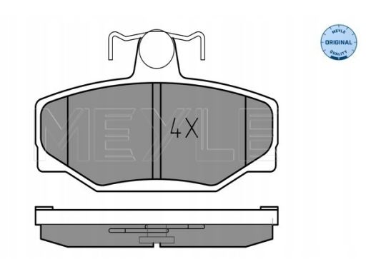 025 213 8513 Klocek Hamulcowy Kpl. Tył , Pasuje Do: Volvo 740, 760, 78