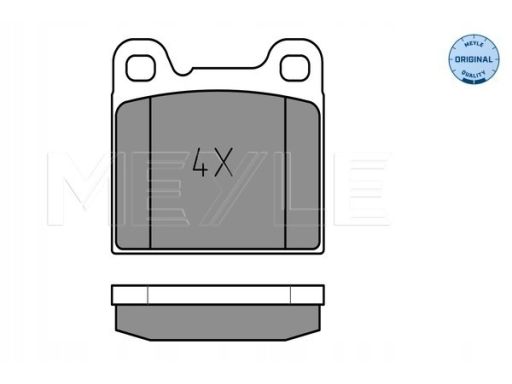 025 207 5514 Klocek Hamulcowy Kpl. Tył , Pasuje Do: Volvo 240, 260, 74
