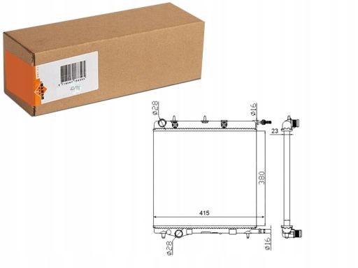 Nrf 50430A Chłodnica Silnika (Manualna) Pasuje Do: Citroen C2, C2