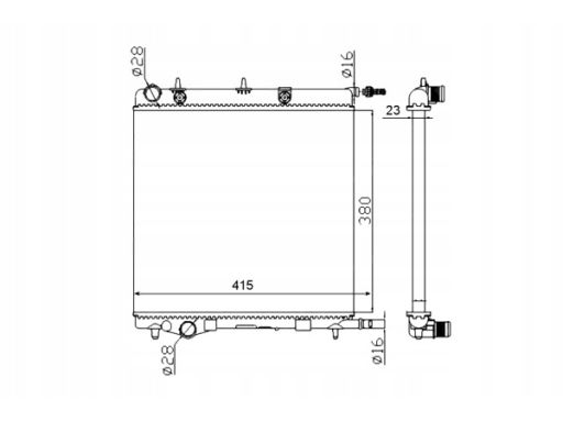 Nrf 50430A Chłodnica Silnika (Manualna) Pasuje Do: Citroen C2, C2