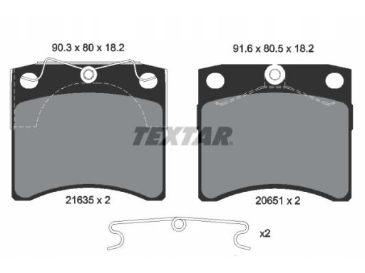 2163501 Klocek Hamulcowy Kpl. Przód , Pasuje Do: Vw California T4 Camp