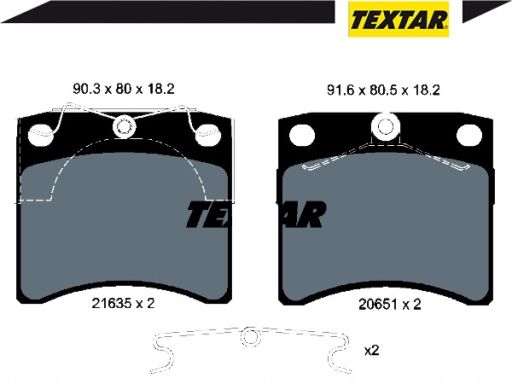 2163501 Klocek Hamulcowy Kpl. Przód , Pasuje Do: Vw California T4 Camp