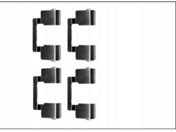 82539500 Zestaw Montażowy Klocka Hamulcowego Przód Pasuje Do: Renault