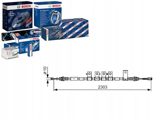1 987 482 403 Linka Hamulca Ręcznego Tył P (2303Mm/2095Mm) Pasuje Do: