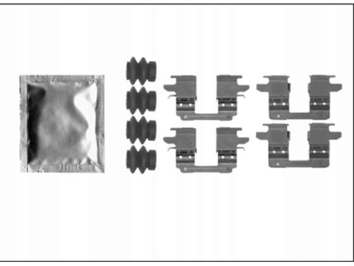 82539900 Zestaw Montażowy Klocka Hamulcowego Tył Pasuje Do: Nissan Juk