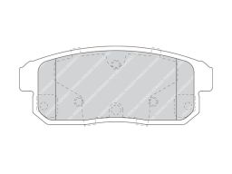 Fdb1759 Klocek Hamulcowy Kpl. Tył , Pasuje Do: Mazda Rx-8, Nissan Aven