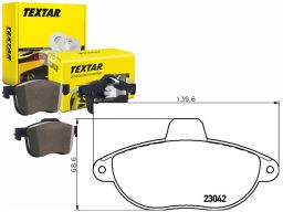2304201 Klocek Hamulcowy Kpl. Przód , Pasuje Do: Citroen Evasion, Jump