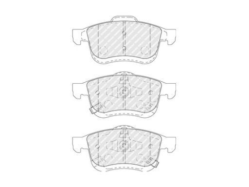 Fdb5020 Klocek Hamulcowy Kpl. Przód (Bez Dodatków, Z Zamkiem), Pasuje