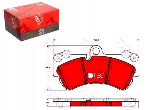 Gdb1720Dte Klocek Hamulcowy Kpl. Ceramiczny Przód , Pasuje Do: Vw Toua
