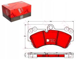 Gdb1720Dte Klocek Hamulcowy Kpl. Ceramiczny Przód , Pasuje Do: Vw Toua