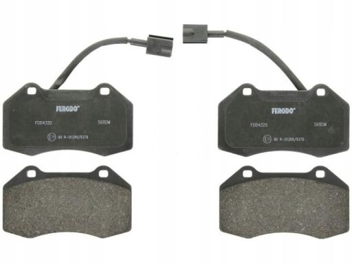 Fdb4320 Klocek Hamulcowy Kpl. Przód , Pasuje Do: Abarth 500 / 595 / 69