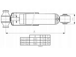 Monv2160 Amortyzator Tył L/P Pasuje Do: Ford Transit V363 2.0D/2.0Dh/2