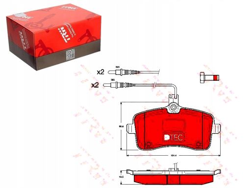 Gdb1594Dte Klocek Hamulcowy Kpl. Ceramiczny Przód , Pasuje Do: Peugeot