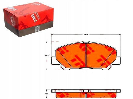 Gdb3455 Klocek Hamulcowy Kpl. Przód , Pasuje Do: Toyota Previa Iii