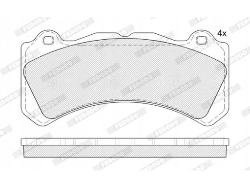Fdb5399 Klocek Hamulcowy Kpl. Przód , Pasuje Do: Volvo S60 Ii, S60 Iii