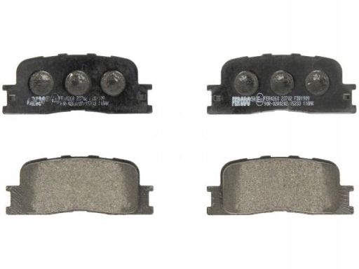 Fdb1909 Klocek Hamulcowy Kpl. Tył , Pasuje Do: Lexus Es, Toyota Camry,