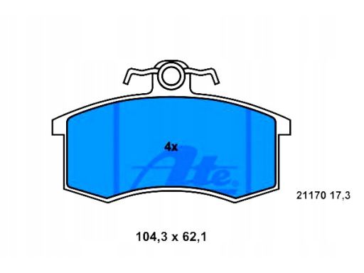 13.0460-2965.2 Klocek Hamulcowy Kpl. Przód , Pasuje Do: Jeep Grand
