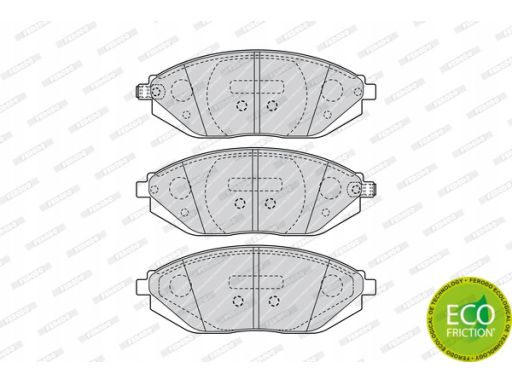 Fdb4669 Klocek Hamulcowy Kpl. Przód , Pasuje Do: Chevrolet Spark, Daew