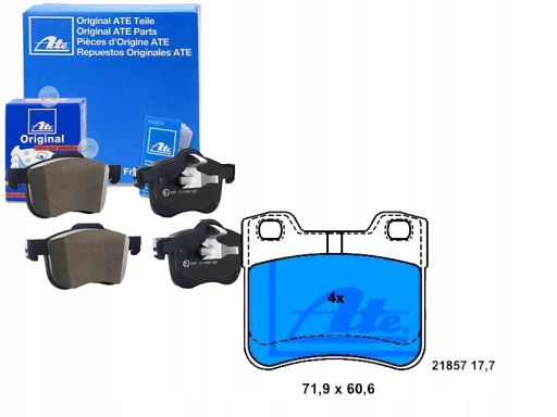 13.0460-4066.2 Klocek Hamulcowy Kpl. Przód , Pasuje Do: Citroen Ax, Sa