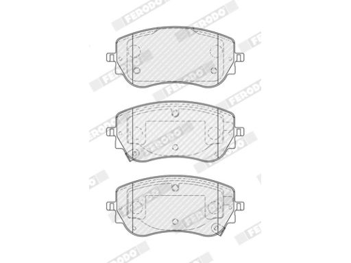 Fdb5370 Klocek Hamulcowy Kpl. Przód , Pasuje Do: Abarth 500E, Fiat 500