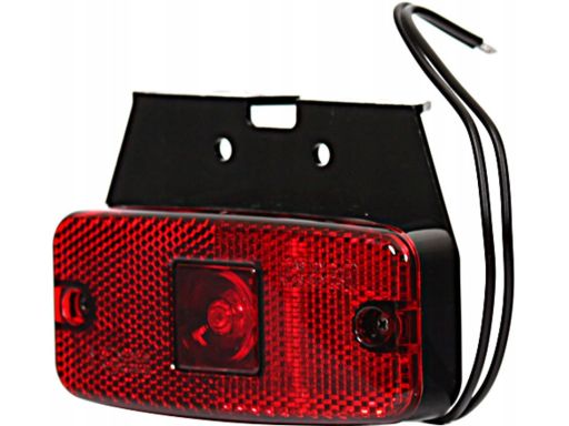 224Z W46 Światło Obrysowe L/P, Czerwony, Led, 12/24V (Z Zawiasem)