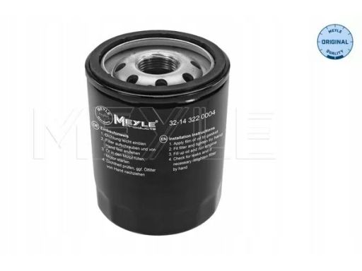 32-14 322 0004 Filtr Oleju Pasuje Do: Mitsubishi Colt Czc Vi, Colt Vi,