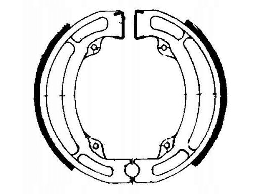 Szczęki Hamulcowe Kpl. Szczęki Hamulcowe Przód/Tył 110X25Mm Ze Sprężyn