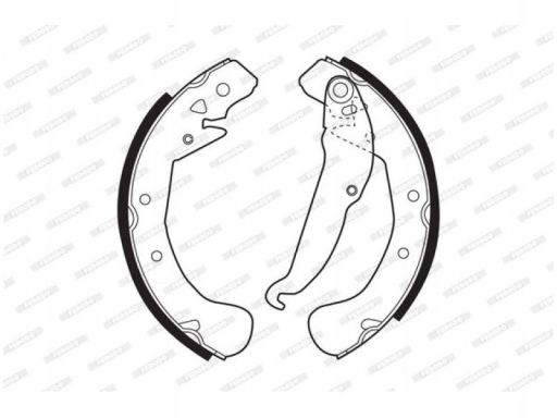 Szczęki Hamulcowe Kpl. Szczęka Hamulcowa Pasuje Do: Chevrolet Corsa,