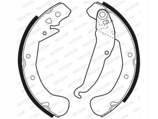 Szczęki Hamulcowe Kpl. Szczęka Hamulcowa Pasuje Do: Chevrolet Corsa,