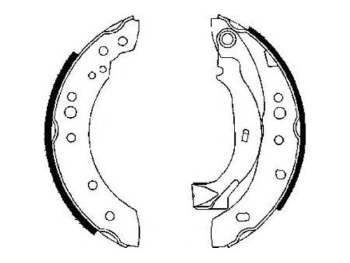 Szczęki Hamulcowe Kpl. Szczęka Hamulcowa Pasuje Do: Citroen C2, C2