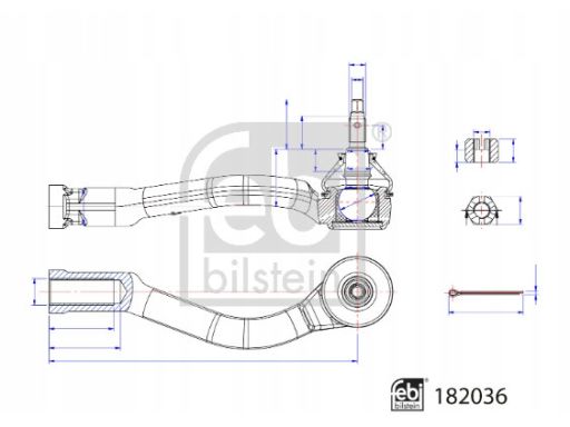Fe182036 Końcówka Drążka Kierowniczego L Pasuje Do: Hyundai Sonata Vii
