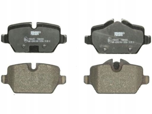 Klocek Hamulcowy Kpl. Klocek Hamulcowy Kpl. Tył , Pasuje Do: Mini