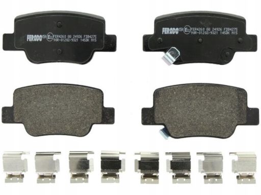 Klocek Hamulcowy Kpl. Klocek Hamulcowy Kpl. Tył , Pasuje Do: Toyota Ve