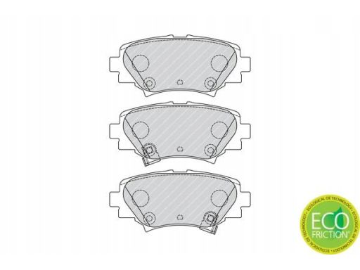 Klocek Hamulcowy Kpl. Klocek Hamulcowy Kpl. Tył , Pasuje Do: Mazda 3,