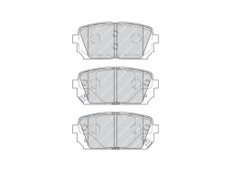 Klocek Hamulcowy Kpl. Klocek Hamulcowy Kpl. Tył , Pasuje Do: Kia Caren