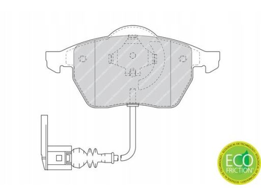 Klocek Hamulcowy Kpl. Klocek Hamulcowy Kpl. Przód (Z Zamkiem), Pasuje