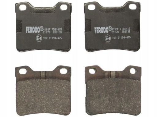 Klocek Hamulcowy Kpl. Klocek Hamulcowy Kpl. Tył , Pasuje Do: Peugeot 4